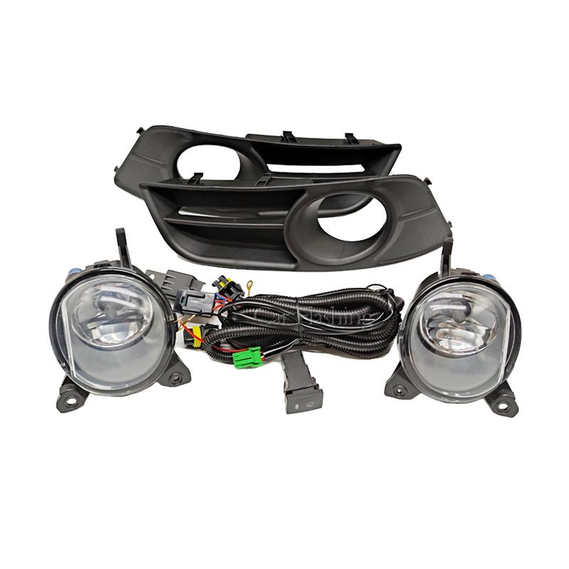 Car LED Fog Lights Fog Lamp For Toyota Corolla 2004 2005 2006 an Version Harness Wiring Cover Grille Halogen