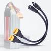 XT60 Male To 5.5x2.1mm/5.5x2.5mm Power Cable for Remote Toys Energy Storage with 5.5x2.1mm/5.5x2.5mm Male/Female Ports