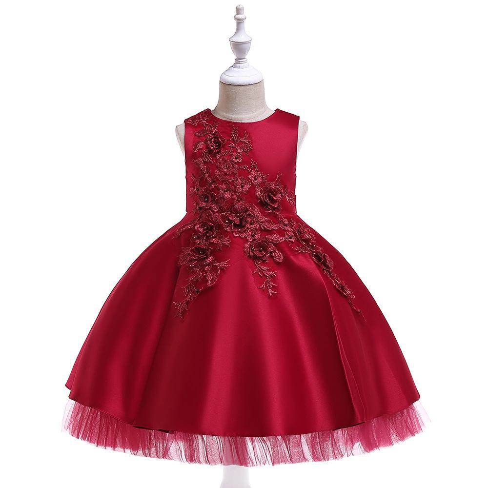 Birthday Dress For Baby Girls Halloween Party Dress NewBorn Christmas Red Clothing 6 8 Years Old Toddler Christening Gowns