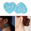 Heart Shape Resin Earring Mold Holographic Silicone Mold Hollow Heart Pendant Epoxy Casting Mold Handmade Art DIY Craft