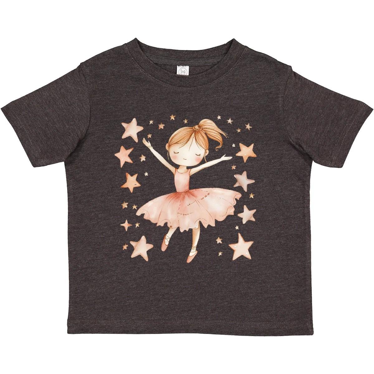 Inktastic Ballerina Girl In Pink Toddler T-Shirt Dance Dancing Stars Petty Cute 160