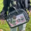 Y2K Cute Lolita Ita Bag Large Capacity Shoulder Crossbody Bag Kawaii Girls Transparent Messenger Bag DIY Display Casual Handbags