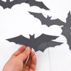 Hanging Flags 3M Black Pumpkin Banner Paper Pumpkin Hallween Hanging Garland Spider Bat Halloween