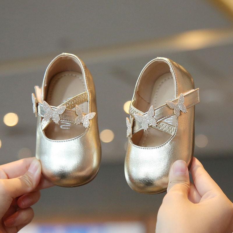 

Girls Anti-slip Soft-soled Breathable Toddler Shoes 19 золотий
