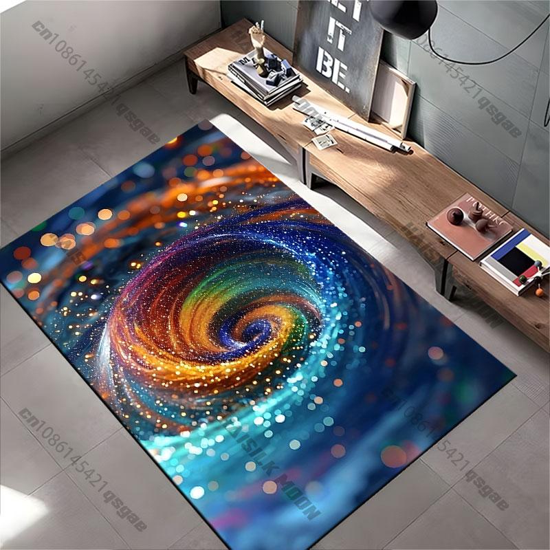 Cosmic Swirl Vibrant Energy Carpet Yoga Living Room Room Decor Children's Crawling Mat Doormat Area Rug Games Mat
