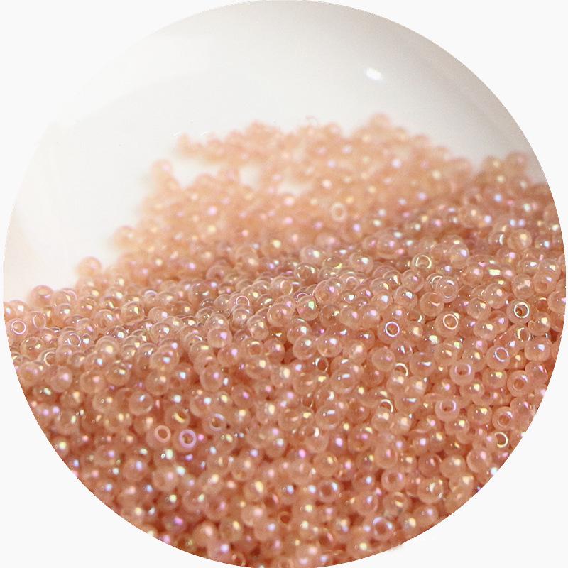 2mm Irisierende Glas-Samenperlen: Cremige Wolke für DIY Schmuck & Armbänder