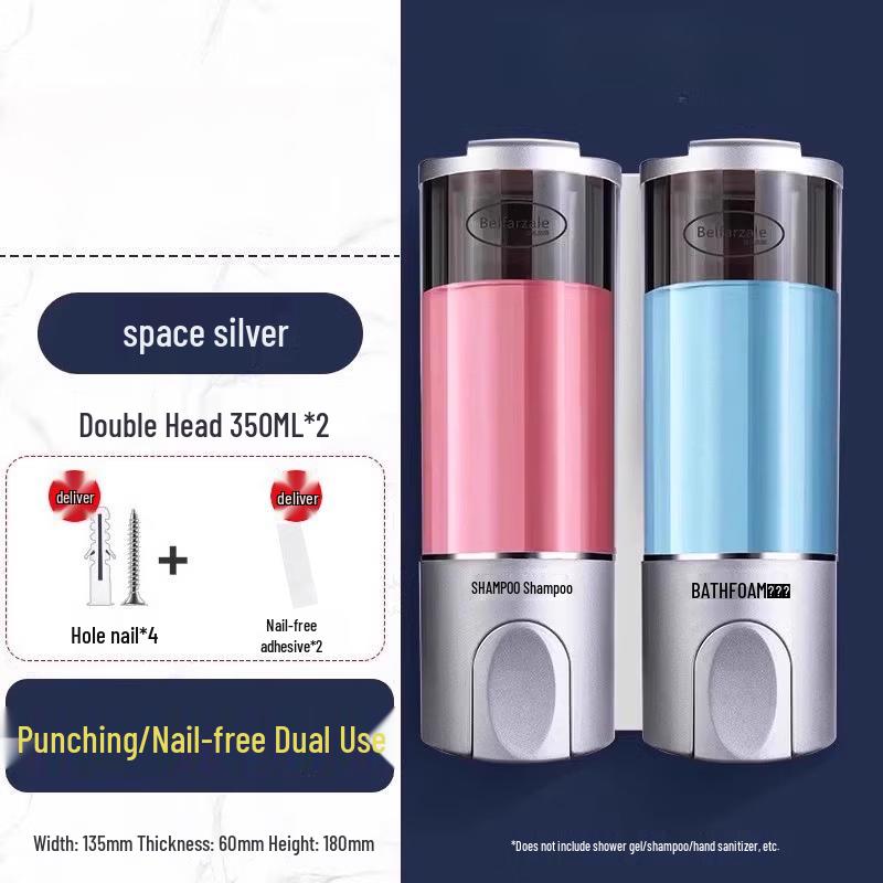 

OLOEY Wall-Mounted Double Soap Dispenser