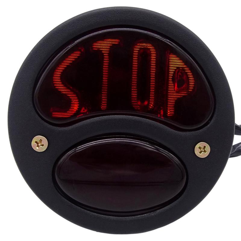 

1 шт. задний фонарь для мотоцикла, красный стоп-сигнал, аксессуары для мотоциклов, указатель поворота, задний фонарь, стоп-сигнал для Harley Cruiser Cafe Racer чёрный