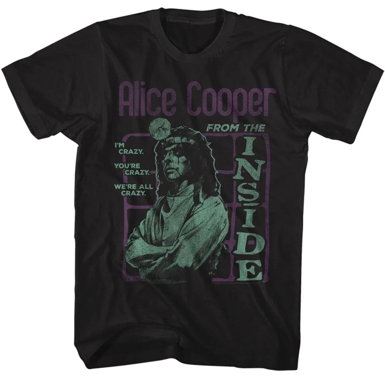 ALICE COOPER cd lgo FROM THE INSIDE Straight Jacket Official SHIRT LRG New crazy XL