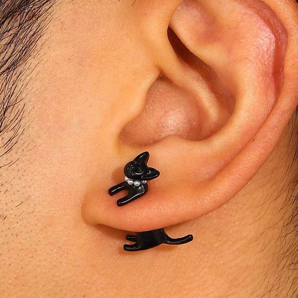 

Милі Мінімалістичні Сережки-Цвяшки з Кошеням - Знімний Європейський та Американський Дизайн