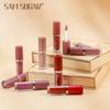 SAM SUGAR 12pcs/set Muticolor Book Lip Gloss Set Matte Velvet Non-stick Cup Longlasting Waterproof Easy Color Lip Gloss Lipstick