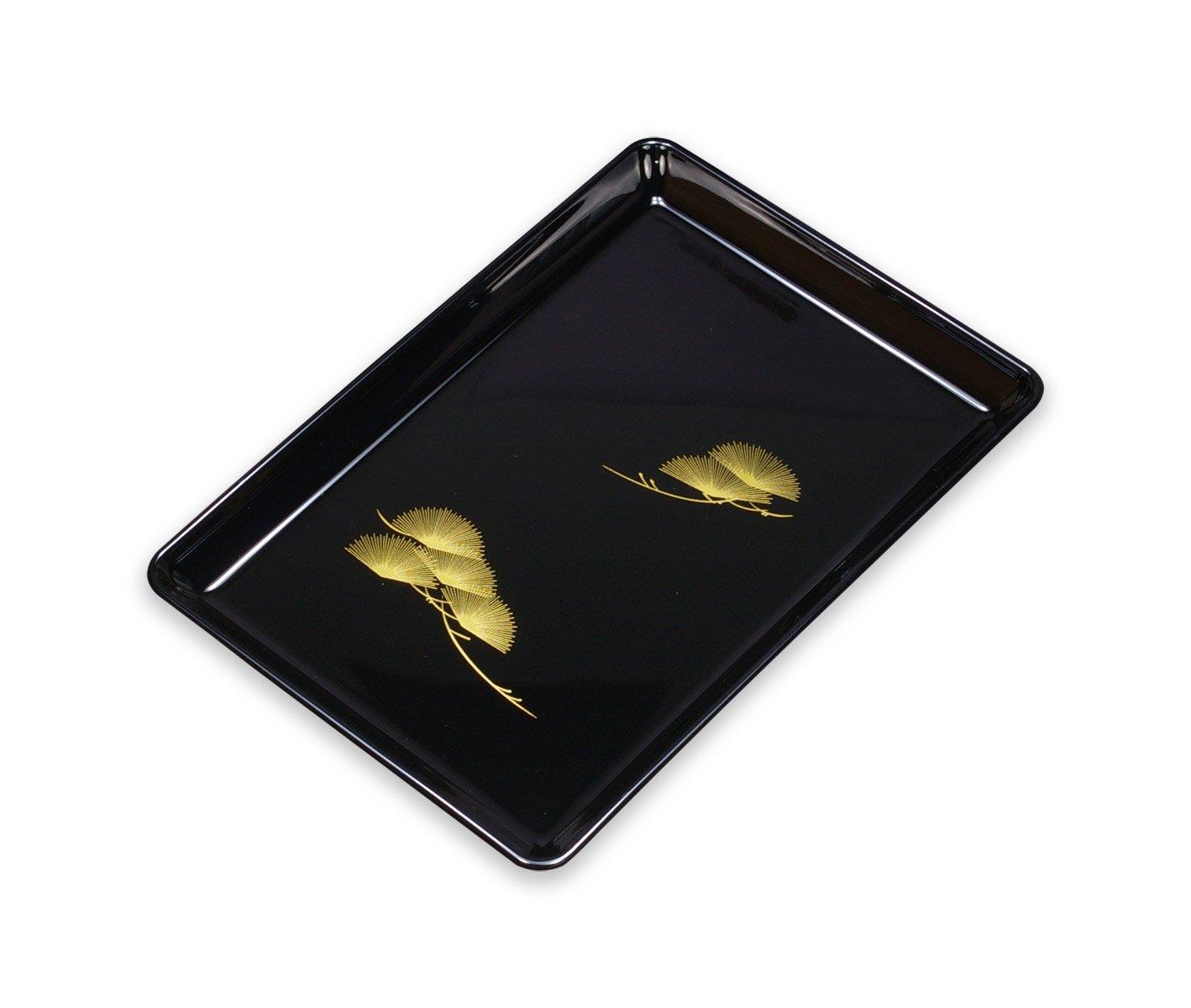 

Hiroshi Kobo Stamp Tray, 8 inches (24cm), Black Pine, for Obon, offerings, celebratory gifts, business cards, and other ceremonial occasions. Perfect