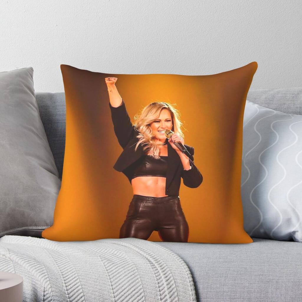 Helene Fischer Singer Square Pillowcase Polyester Linen Velvet Pattern Zip Decor Pillow Case Sofa Cushion Cover