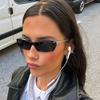 Millennium Trendy Half Frame Sunglasses With Uv400 Protection For Street Style And Outdoor Activities