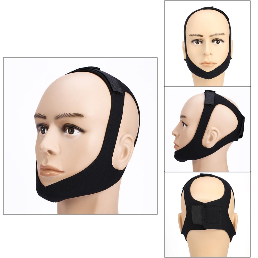 Sleep Mask Triangle Anti Snore Headband Snore Belt Stop Snoring Jaw Support Strap For Woman Man
