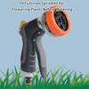 Multipurpose High Pressure Garden Hose Nozzle Ergonomic TPR Handle Durable ABS Body For Effective Landscape Irrigation