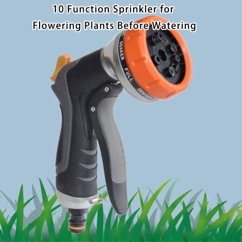 Multipurpose High Pressure Garden Hose Nozzle Ergonomic TPR Handle Durable ABS Body For Effective Landscape Irrigation