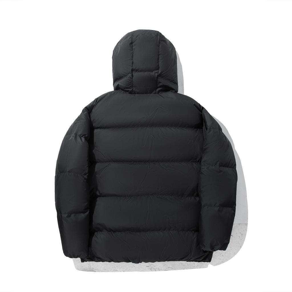 Li Ning Down Jackets Men's Black Hooded Moderate AYMV731-1