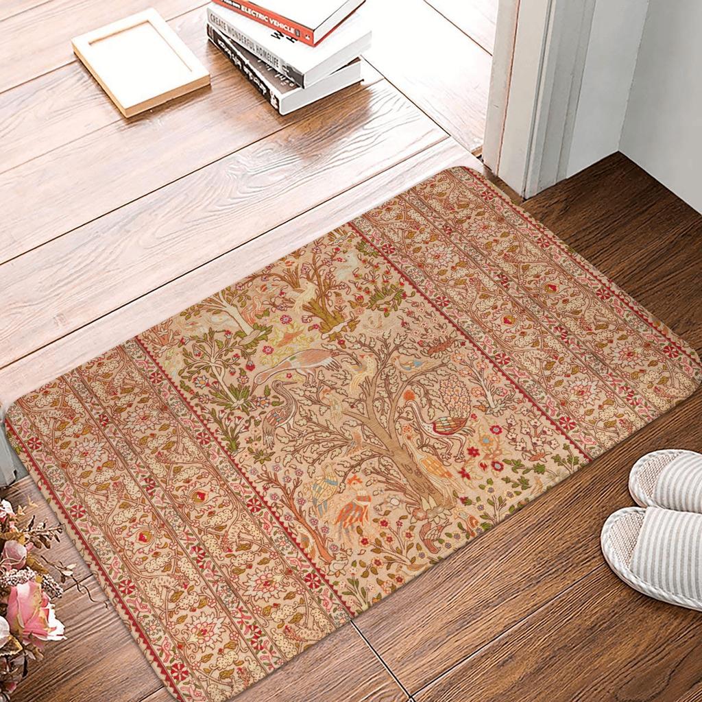 Antique Persian Rug Doormat Anti-Slip Kitchen Bathroom Mat Bedroom Balcony Door Floor Entrance Carpet Rug
