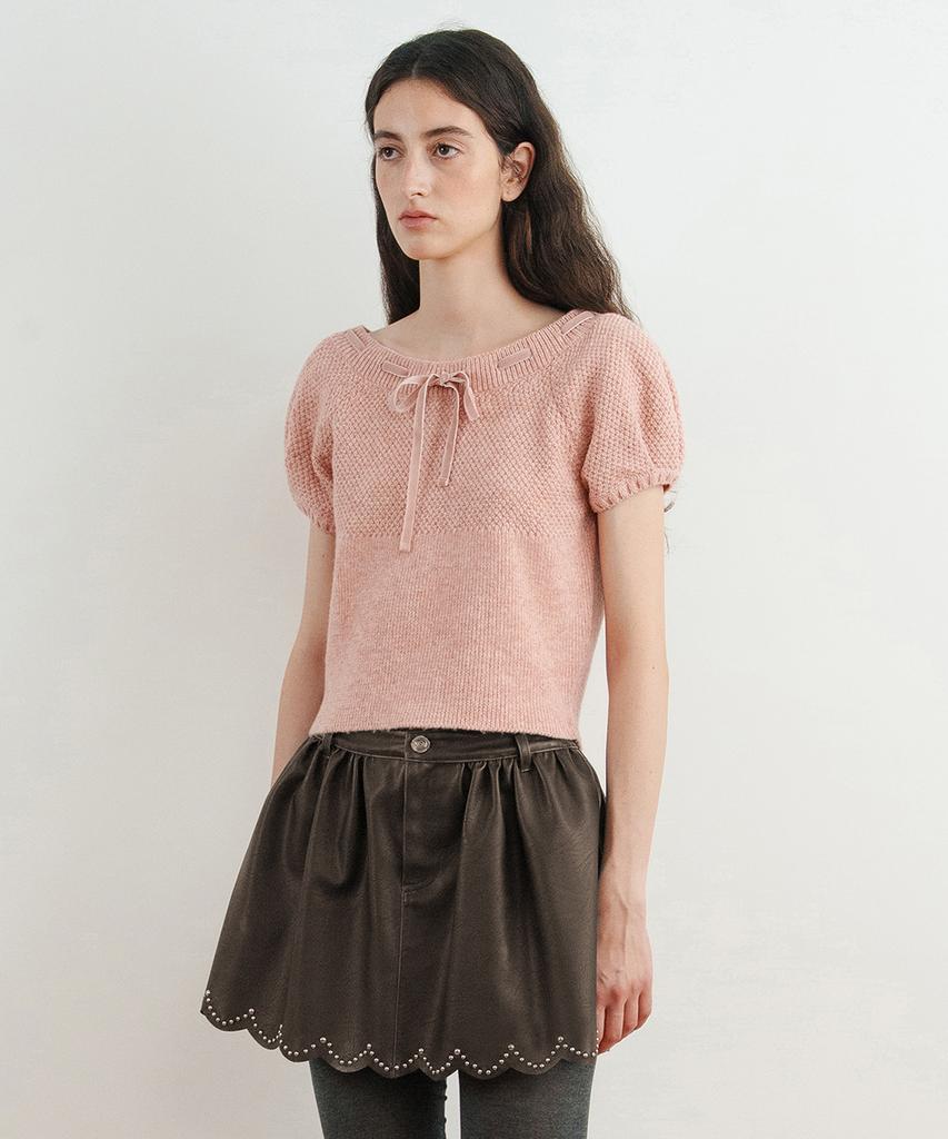 SINOON Puffed Raglan Knit (Pink)