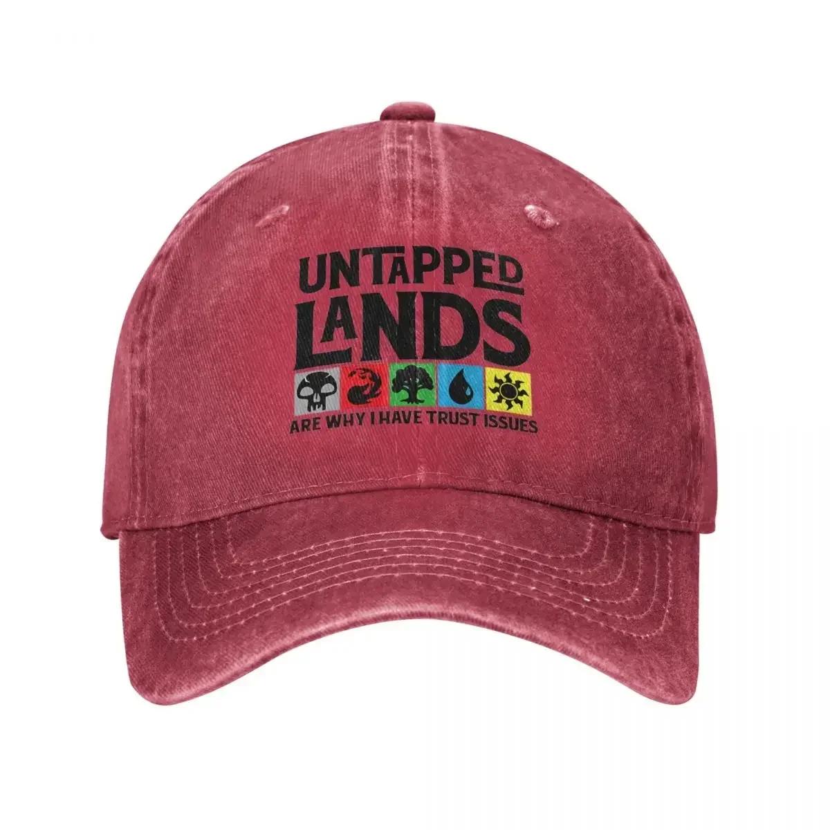 Untapped Lands Are Why I Have Trust Issues Baseball Cap MTG Outdoor Sun Wholesale Dad Hats Unisex Teens Classic Sun Baseball Cap One Size