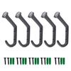 Hooks Wall Mounted Key Holder Entryway Organizer Towel Hanger Home Decor Storage Rack Coat Hooks
