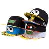 Unisex Eye Pizza Embroidery Hip-Hop Hats Spring And Autumn Outdoor Adjustable Casual Baseball Caps Sunscreen Hat