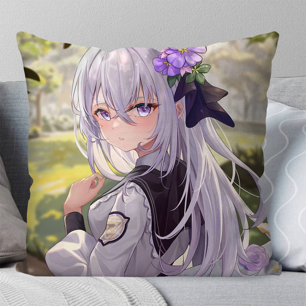 Blue Archive Shirasu Azusa Game Pillow Case Square Pillow Bedroom Sofa Leisure Comfort Cushion Car Living Room Home Decoration