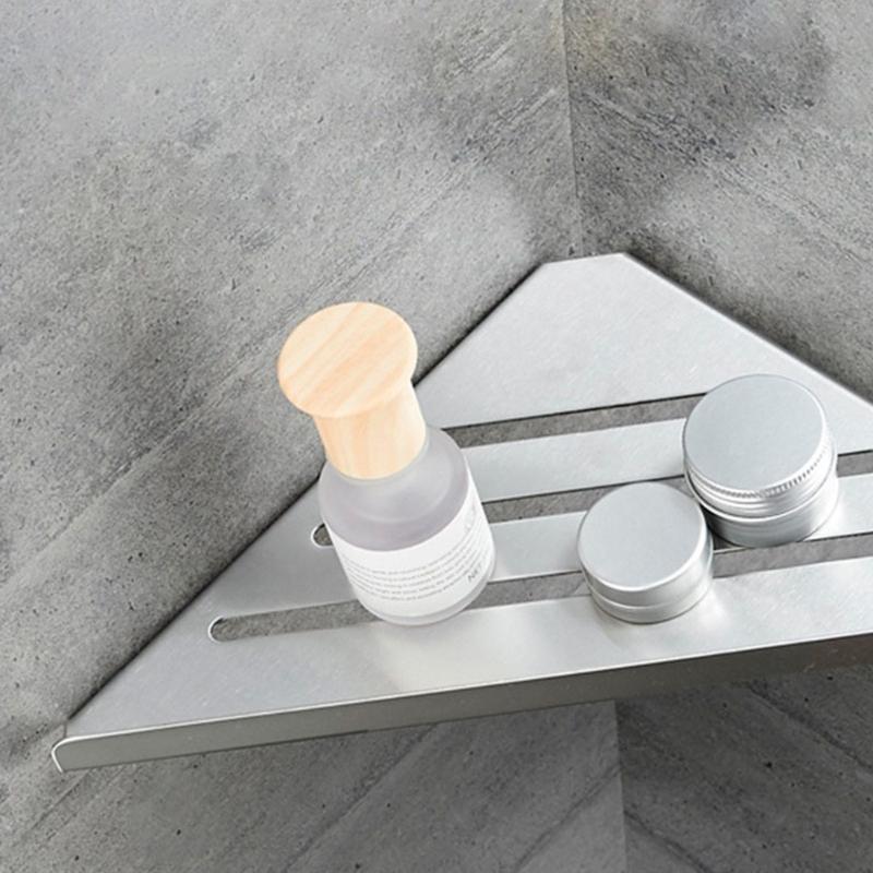Shower Corner Shelf Bathroom Storage Tray Heavy Duty Shampoo Holder Wall Mounted Shelve Toilet Kitchen Accessories