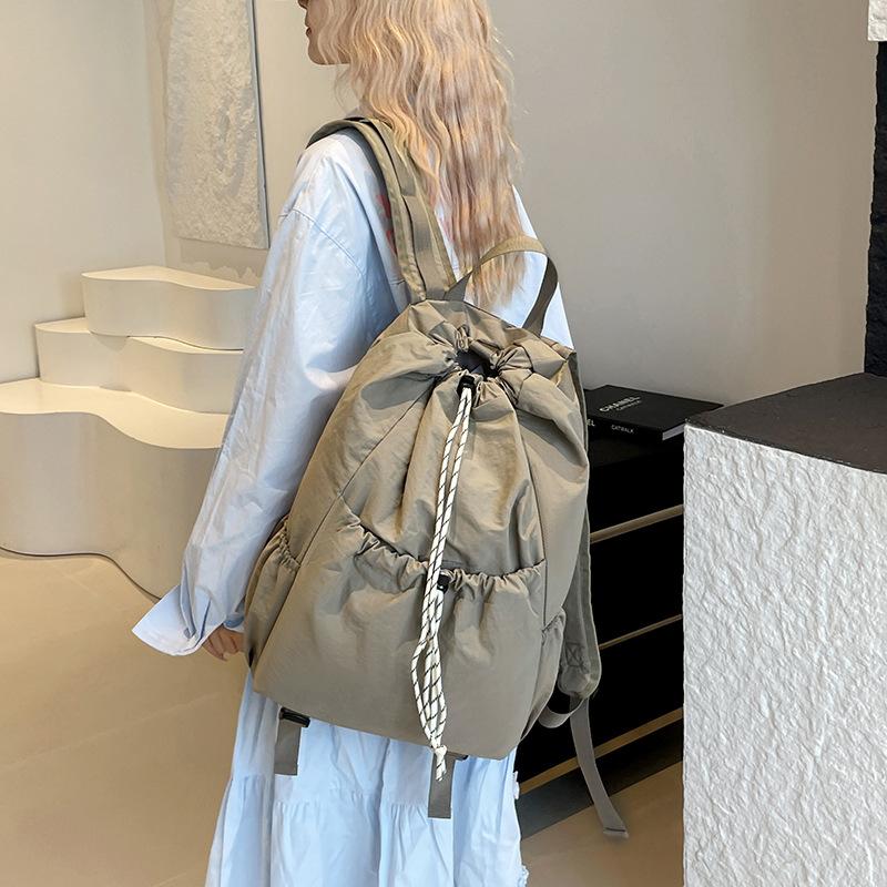Schoolbag Drawstring Sports Backpack Women's Outdoor Mountaineering Leisure Travel Backpack New Male Student Large Capacity School Bag