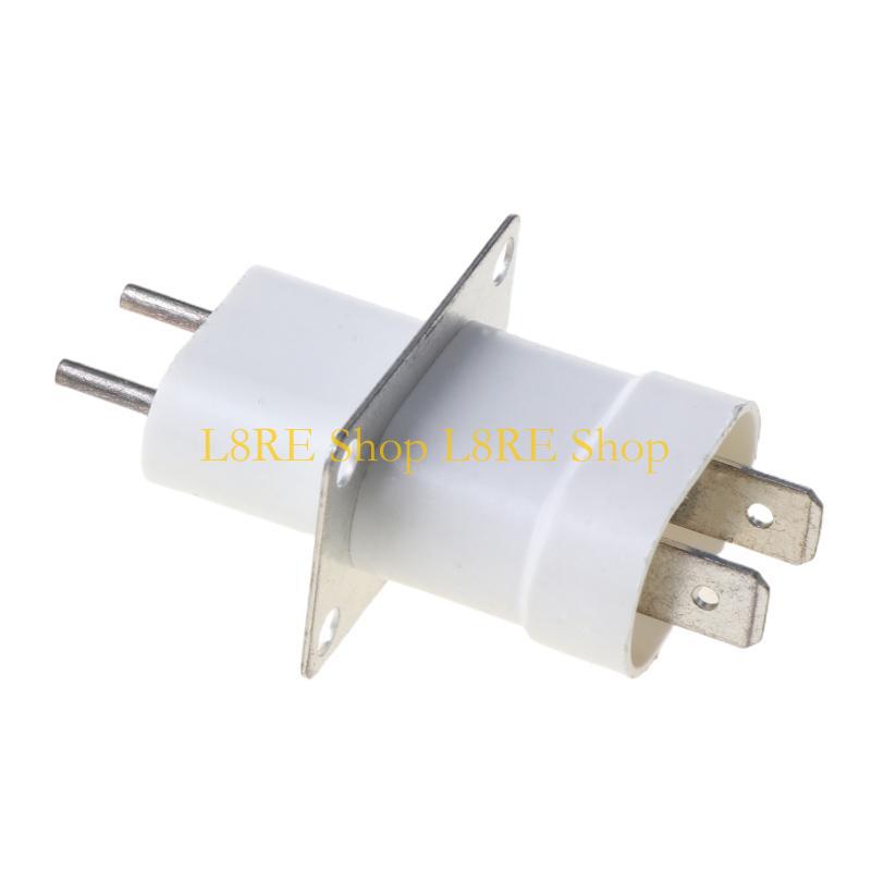 L8RE Home Electronic Microwave Oven Magnetron Filament 4 Pin Socket Converter White