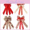 Beautiful Shimmering Pink Glitter Christmas Tree Bow Decor For Festive Holiday Cheer