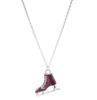 Multicolor Ice Skates Pendant Necklace with Alloy Sweater Chain