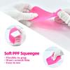 3Pcs Pink Car PPF Squeegee TPU Rubber Scraper Anti-Scratch for PPF Film Vinyl Wrap Window Tint Tool Windshield Cleaning Kit