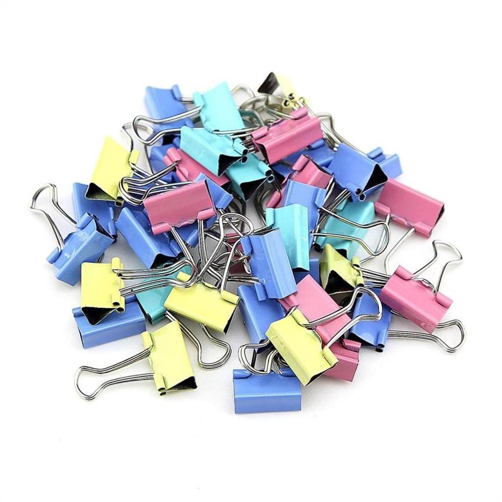 Strong Iron Paper Clips Set: Large (25mm) & Small (15mm) for Test Papers, Books, Financials, and Documents