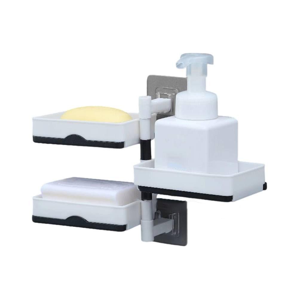 Cleaning Easy Setup Rotating Soap Dish Wall Mounted Soap Holder