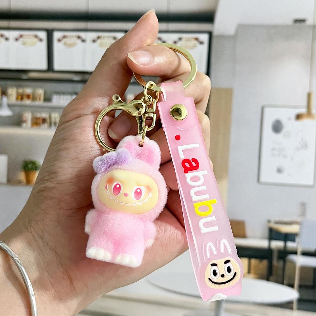 Cartoon Cute Flocking Key Pendant Doll Doll Bag Pendant Creative Small Gift
