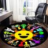 1PC Rainbow Friends Office Round Rug, Non-slip, Soft and Durable Office Rug for Interior Decoration, Perfect for Office, Beautiful Decoration