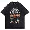 Mike Tyson Washed T Shirt Vintage Boxing T-shirts Streetwear Retro Tshirt Summer Short-sleeved Shirts Oversized Tshirt5