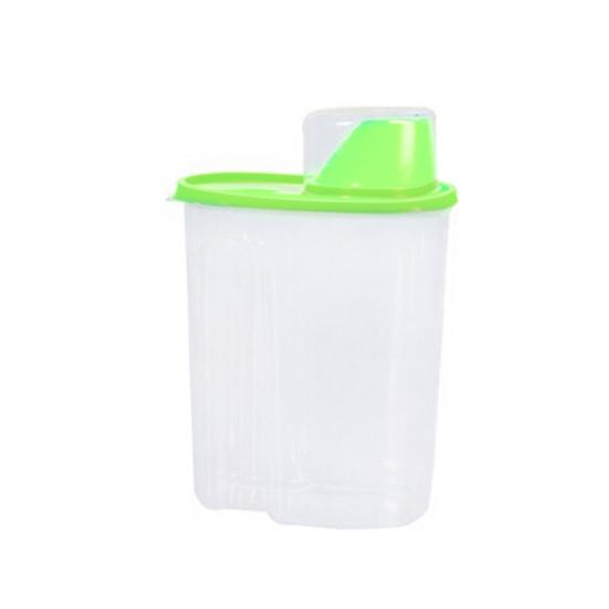 

2,5 л большой емкости кухонный воздухонепроницаемый ящик для хранения сухих пищевых продуктов и круп, герметичная банка зелёный