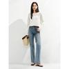 JUZI Annakou Women's 2025 Summer Vintage Washed Denim Flared Jeans