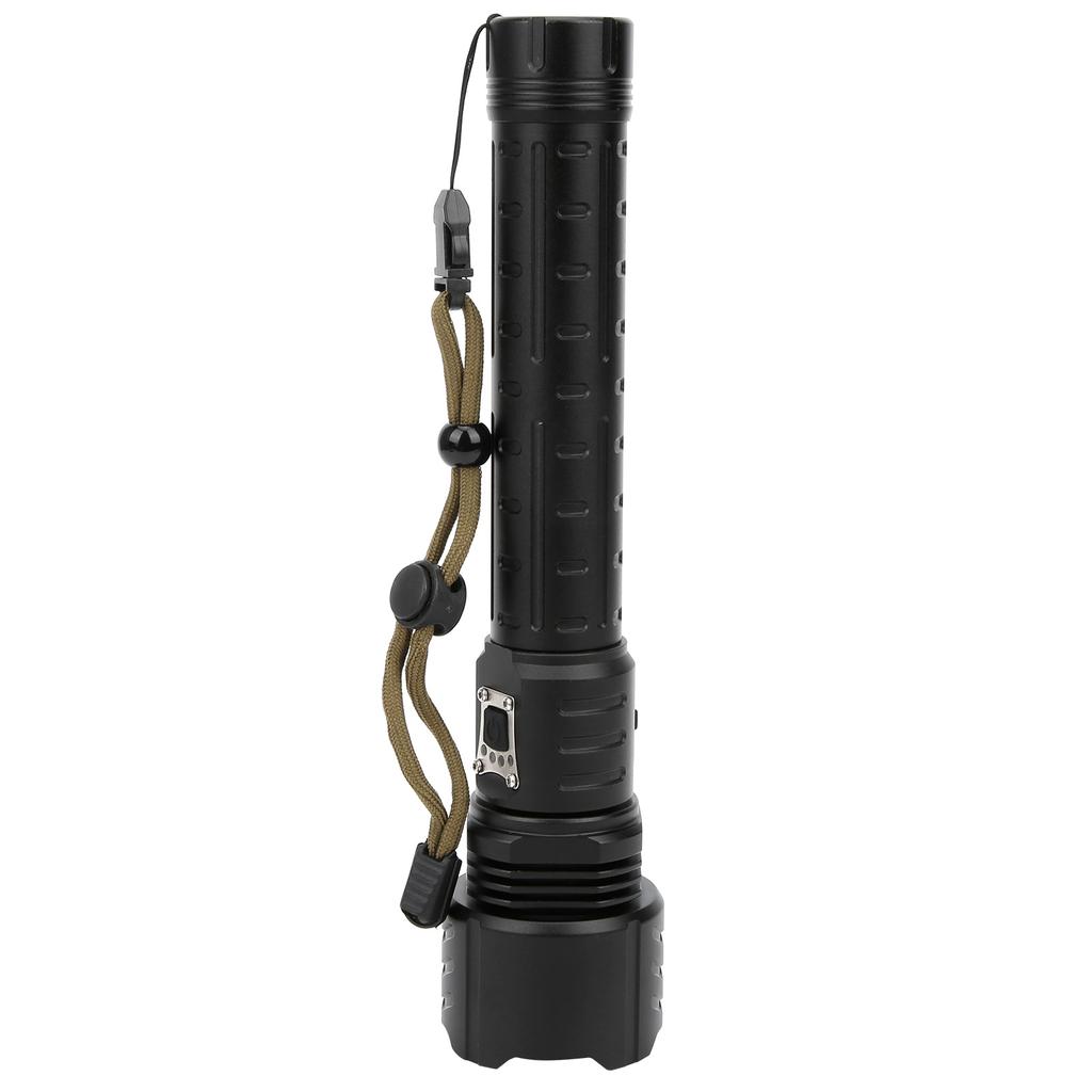 XHP90 Zoom Input Output Power Display Flashlight Outdoor Strong Brightness Torch