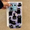 Cute Moon Black Cat Phone Case for Xiaomi Redmi A3 A3X A4 14C Note 10 12 11 Pro Poco X5 X7 Pro X5 X7 Pro Shell Silicone Cover