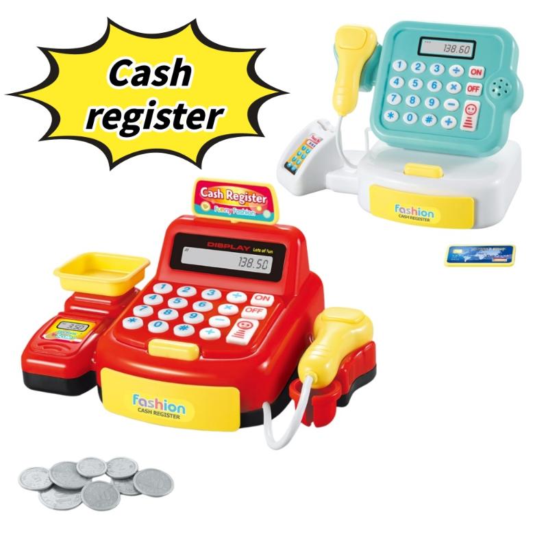 [J] 1 Set Lighting And Sound Effects Toy Simulation Supermarket Cash Register Game Electronic Pretend Play House Toys For Kids