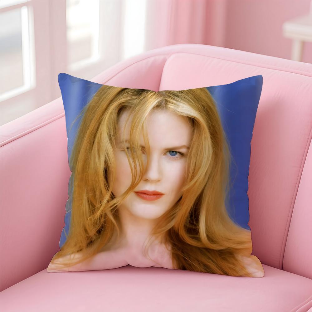 NNicole Kidman Cushion Cover Pillow Case Soft Friendly Fabric  Concealed Zipper