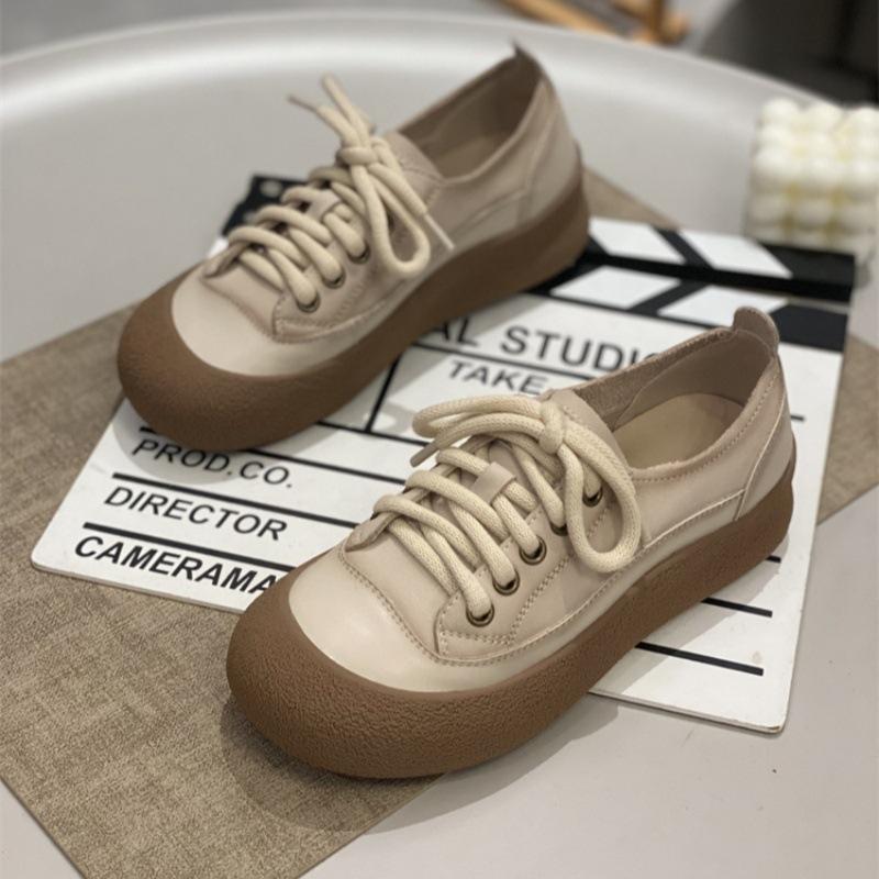 

Retro ugly cute thick baseplate shoes women s autumn new soft-soled versatile white shoes casual sports shoes 40