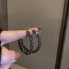 2024 Fashionable Large Diamond Hoop Earrings