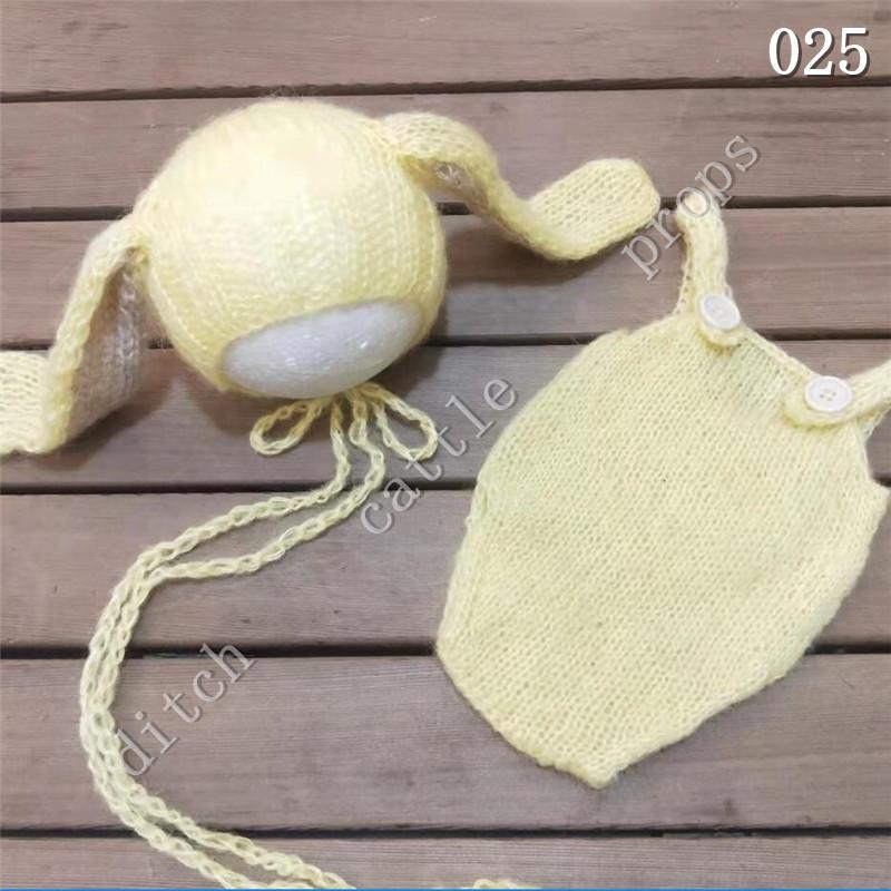 Newborn Photography Props Mohair Shorts Rabbit Big Ear Hat Studio Clothing