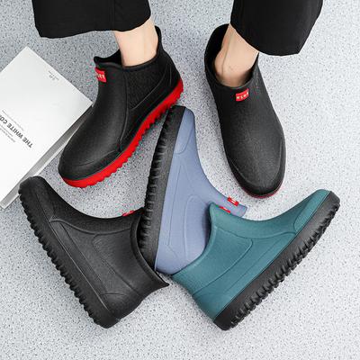 Männer Arbeit Chef Schuhe Wasserdicht Öl-proof Küche Arbeit Kochen Stiefel Nicht-schlupf Knöchel Regen Stiefel Mann Hotel Restaurant sicherheit Schuhe