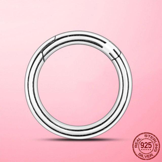 

Срібло 925 проби Me Series The Eye Medallion Pendant Charms Fit Pandora Bracelet Namisto DIY Link Earring Styleing Two-ring Connector